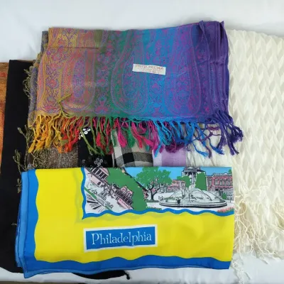 9 Women’s Scarves & Wraps with Pashmina-Silk Blends & Philadelphia Souvenir Scarf