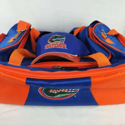 Florida Gators Blue & Orange Duffel Bag with Adjustable Cap