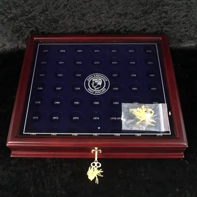 Danbury Mint John F. Kennedy Half Dollar Coin Collection Display Case NIB