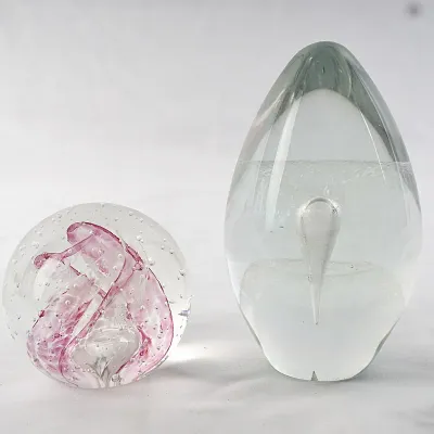 Eickholt & Selkirk Handblown Art Glass Paperweights