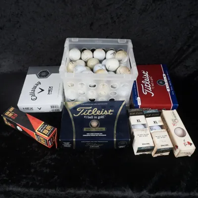 Titleist, Callaway & Top-Flite Golf Balls with New Packs and Loose Balls