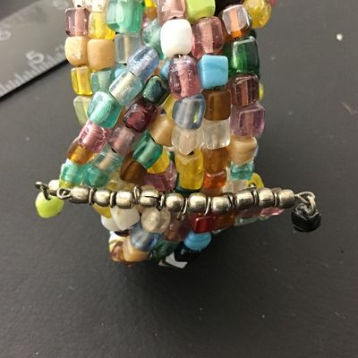 Vintage Cube Glass Bracelet