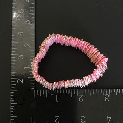 Cute pink Shell stretch bracelet