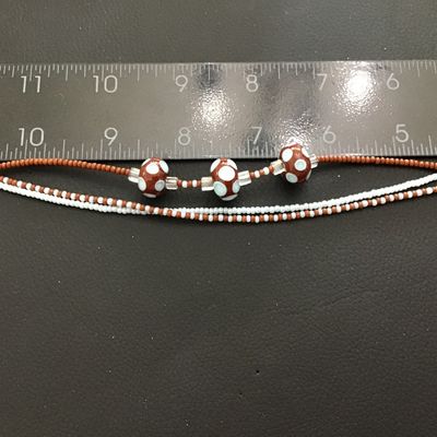 Glass Bead Poka- Dot Bracelet
