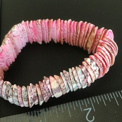 Cute pink Shell stretch bracelet