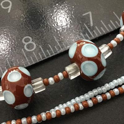 Glass Bead Poka- Dot Bracelet