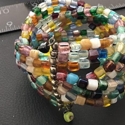 Vintage Cube Glass Bracelet