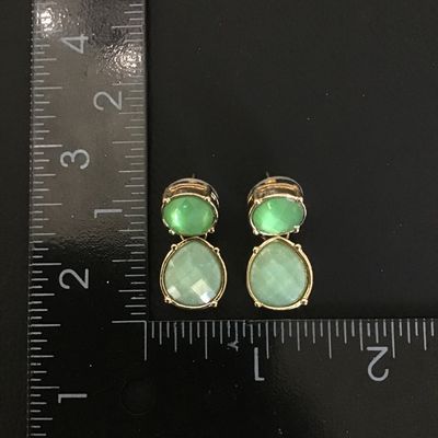 Pretty gold tone fashion earrings
