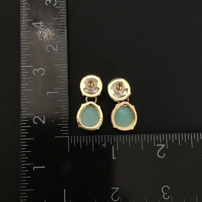 Pretty gold tone fashion earrings