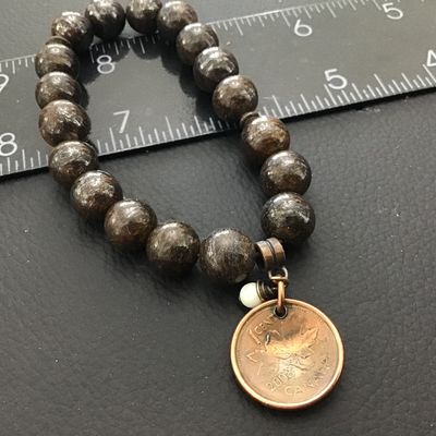 Canada Penny Stone Bracelet