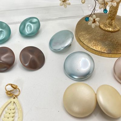 LOT 22: Collection of Vintage Clip-on Earrings - Coro, Napier and More