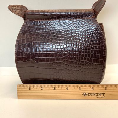 LOT 114: Silver Blue U.S.A. Brown Handbag with Dust Bag