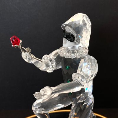LOT 106: Swarovski Crystal SCS 2001 Annual Edition "Harlequin" Figurine on Stand