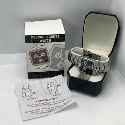 LOT 29: Vintage This and That - Designer Watch in Original Box, Black Lacquer Trinket Boxes, Savings Stamp Album, Hair Barettes, Beaded...
