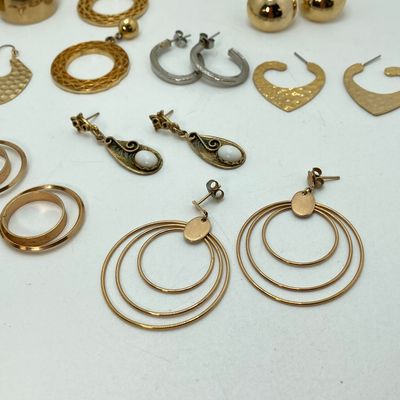 LOT 19: Vintage Pierced Earring Collection