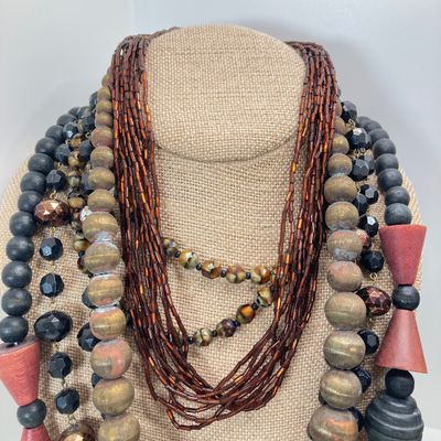 LOT 24: Large Collection of Assorted Style Necklaces and Earrings