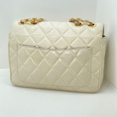 LOT 120: Jay Herbert New York Ivory Quilted Flap Bag