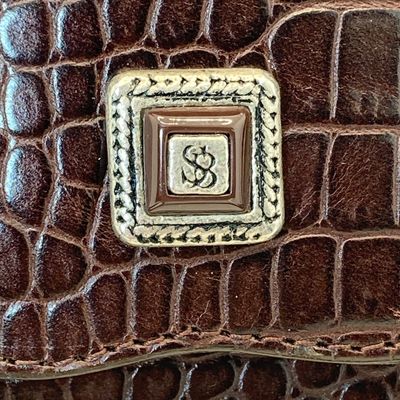 LOT 114: Silver Blue U.S.A. Brown Handbag with Dust Bag