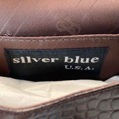 LOT 114: Silver Blue U.S.A. Brown Handbag with Dust Bag