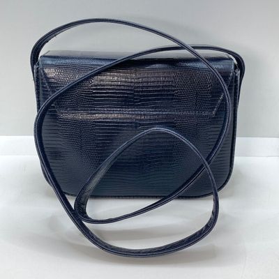 LOT 119: Blue Made in Pait Au Canada Zenith Handbag with Shoulder Strap with Dust Bag