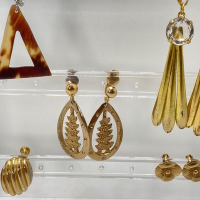 LOT 18: Vintage Screw-back and Clip-on Earrings - Goldette, Napier and More