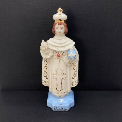 LOT 20: Vintage Religious Collection - Personalized Statue, Rosary Beads, Worry Beads and More