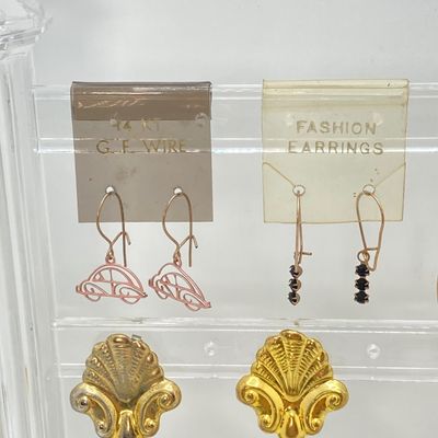 LOT 19: Vintage Pierced Earring Collection
