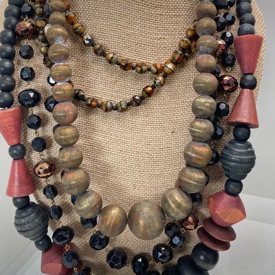LOT 24: Large Collection of Assorted Style Necklaces and Earrings