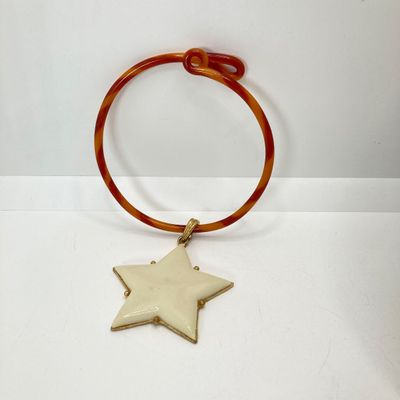 LOT 28: Vintage Lovely Line Green Watch with Orange Band, Statement Star Choker Necklace, Western Germany Graduated Color Beads and More