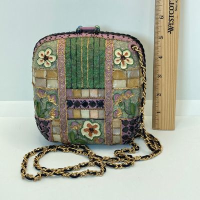 LOT 113: Motif by Mary Frances Hard Purse with Dust Bag 2174