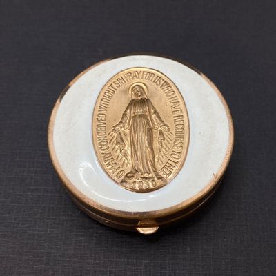 LOT 20: Vintage Religious Collection - Personalized Statue, Rosary Beads, Worry Beads and More
