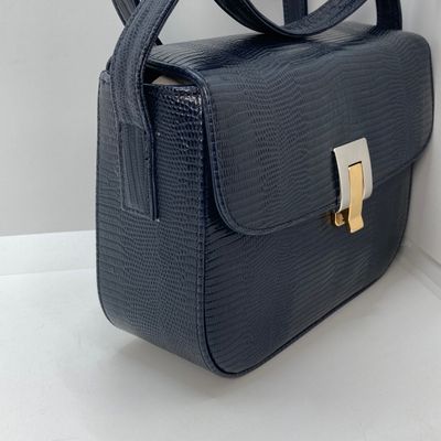 LOT 119: Blue Made in Pait Au Canada Zenith Handbag with Shoulder Strap with Dust Bag