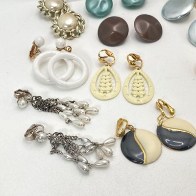 LOT 22: Collection of Vintage Clip-on Earrings - Coro, Napier and More