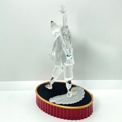 LOT 102: Retired Swarovski Crystal Pierrot Clown Figurine with Base