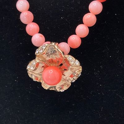 LOT 26: Vintage Faux Pearls, Pink Beaded Jewelry and More
