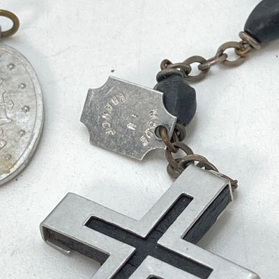 LOT 20: Vintage Religious Collection - Personalized Statue, Rosary Beads, Worry Beads and More
