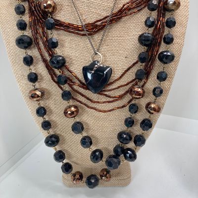 LOT 24: Large Collection of Assorted Style Necklaces and Earrings