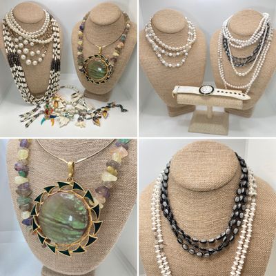 LOT 23: Fashion Jewelry Collection - Necklaces, Earrings and Watch