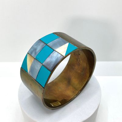 LOT 7: Vintage Braclets - Bangle and Millefiori Glass Bead Styles