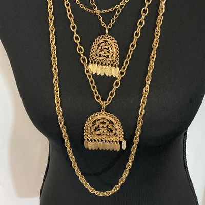 LOT 34: Large Collection of Statement Necklaces - Crown Trifari and More