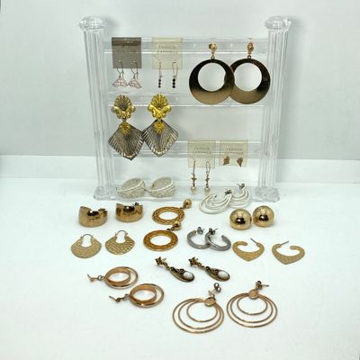 LOT 19: Vintage Pierced Earring Collection