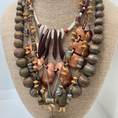 LOT 24: Large Collection of Assorted Style Necklaces and Earrings