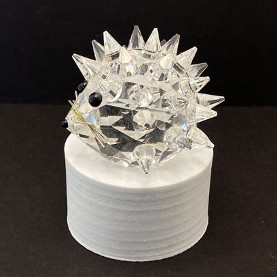 LOT 108: Collection of Swarovski Crystal Small Figurines - Butterfly, Porcupine and Clown
