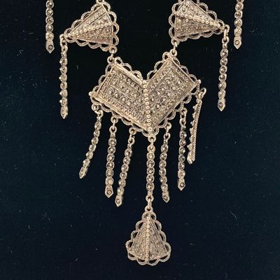 LOT 33: Large Collection of Silver Tone Necklaces