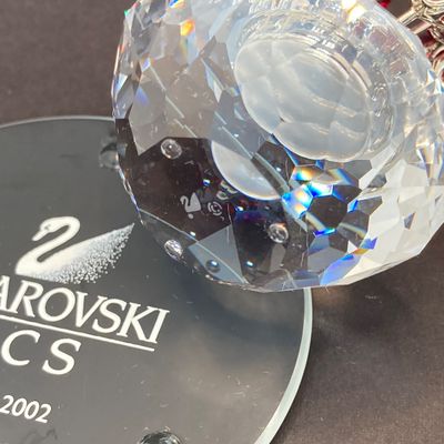 LOT 111: Swarovski Crystal Collection - SCS 10th Anniversary "The Squirrel" in Original Box with 2002 Bouquet of Roses