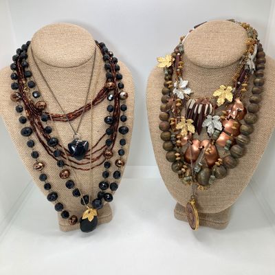 LOT 24: Large Collection of Assorted Style Necklaces and Earrings