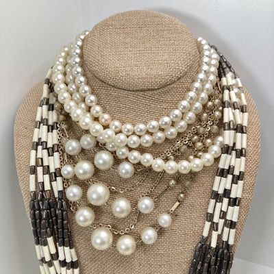 LOT 23: Fashion Jewelry Collection - Necklaces, Earrings and Watch