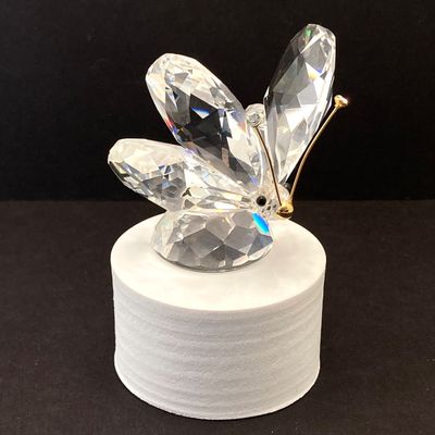 LOT 108: Collection of Swarovski Crystal Small Figurines - Butterfly, Porcupine and Clown