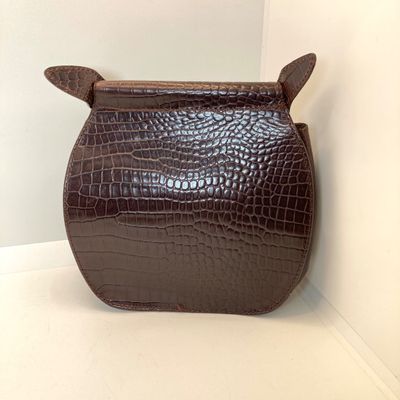 LOT 114: Silver Blue U.S.A. Brown Handbag with Dust Bag