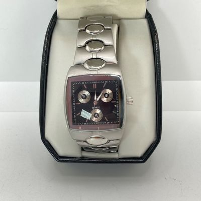 LOT 29: Vintage This and That - Designer Watch in Original Box, Black Lacquer Trinket Boxes, Savings Stamp Album, Hair Barettes, Beaded...